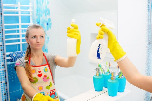 A clean bedroom showing organized domestic cleaning results