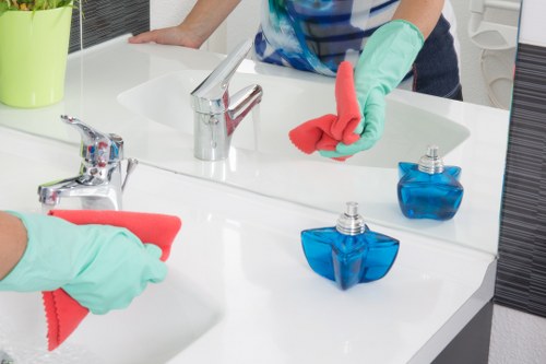 Kitchen reset and surface disinfection for Airbnb cleaning